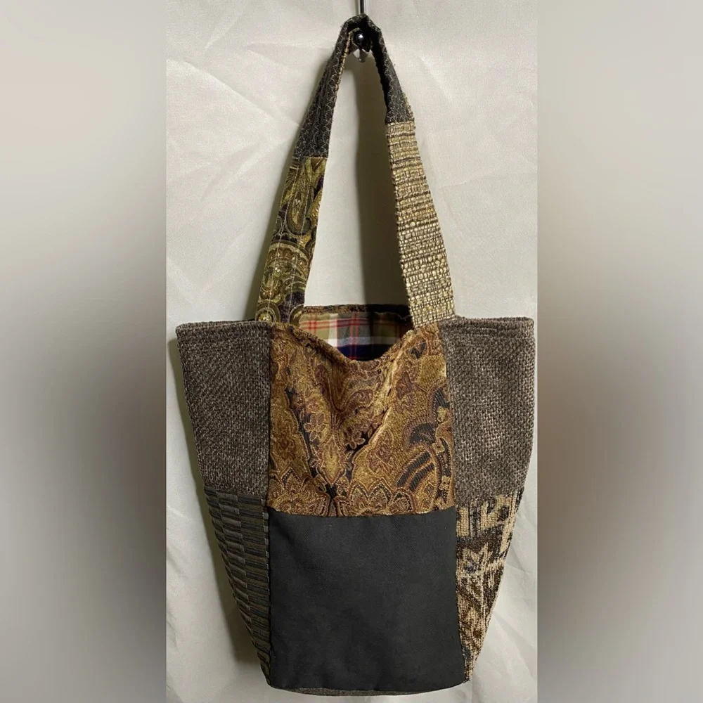 Patchwork hobo bag